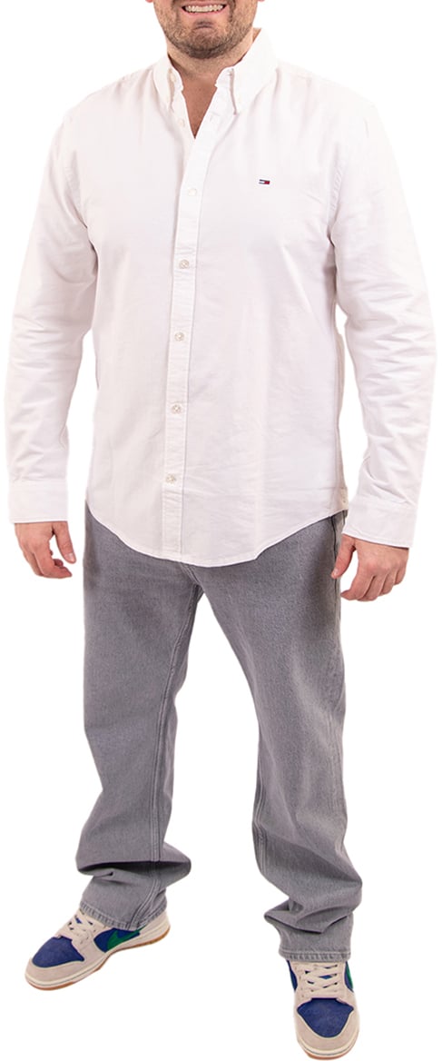 Tommy Jeans Reg Oxford Shirt Ext Beige