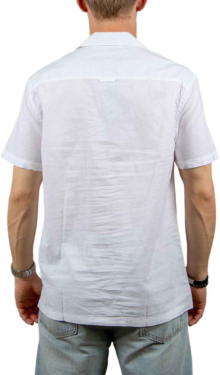 Tommy Jeans Tommy Jeans Linen Blend Camp SS Shirt Beige