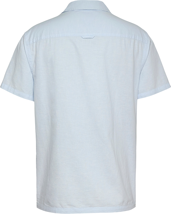 Tommy Jeans Tommy Jeans Linen Blend Camp SS Shirt Blauw