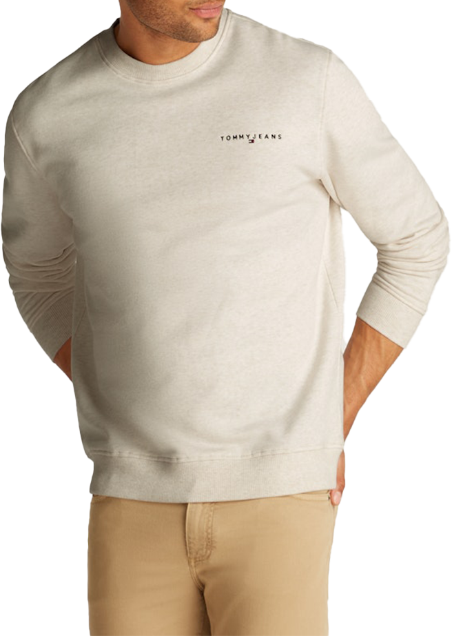 Tommy Jeans Tommy Jeans Reg Linear Crew Ext Grijs