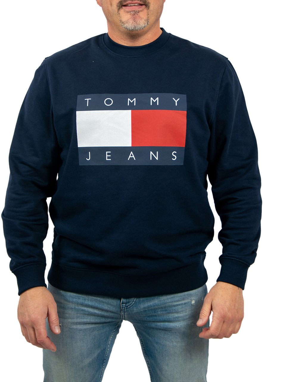 Tommy Jeans Tommy Jeans Reg Big Flag Cneck Blauw