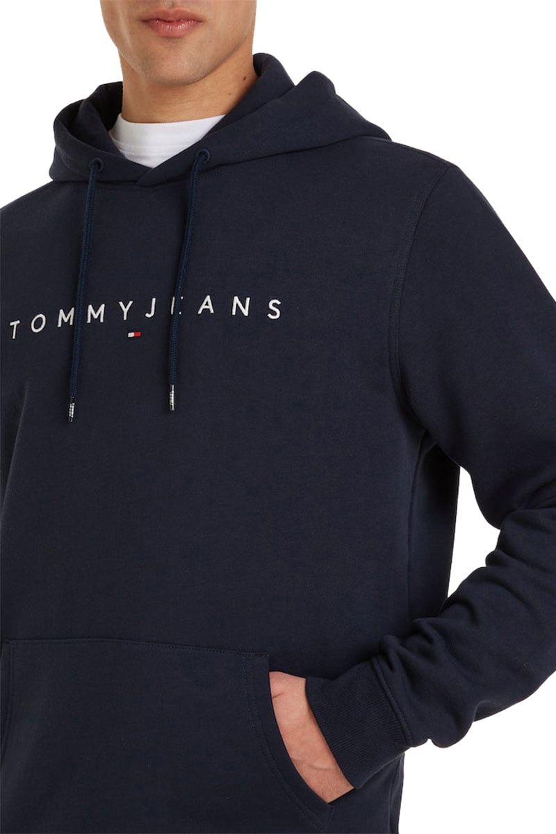 Tommy Jeans Tommy Jeans Linear Logo Hoodie Blauw