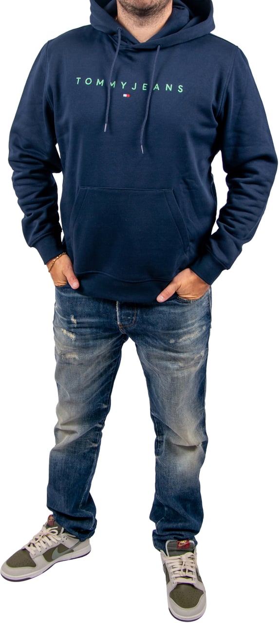 Tommy Jeans Tommy Jeans Reg Linear Logo Hoodie EXT Blauw