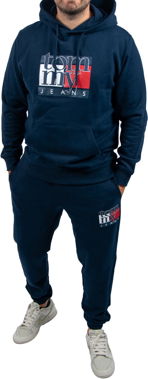 Tommy Jeans Tommy Jeans Reg RWB Flag Hoodie EXT Blauw