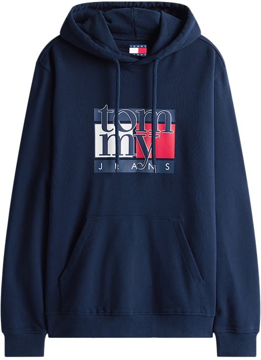 Tommy Jeans Tommy Jeans Reg RWB Flag Hoodie EXT Blauw