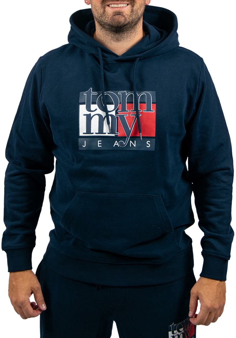 Tommy Jeans Tommy Jeans Reg RWB Flag Hoodie EXT Blauw