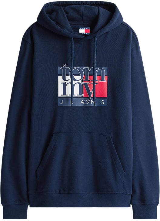 Tommy Jeans Tommy Jeans Reg RWB Flag Hoodie EXT Blauw