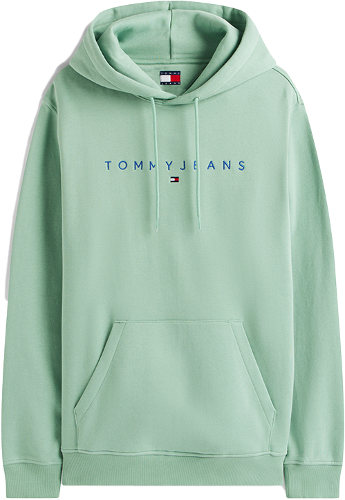 Tommy Jeans Tommy Jeans Reg Linear Logo Hoodie EXT Groen