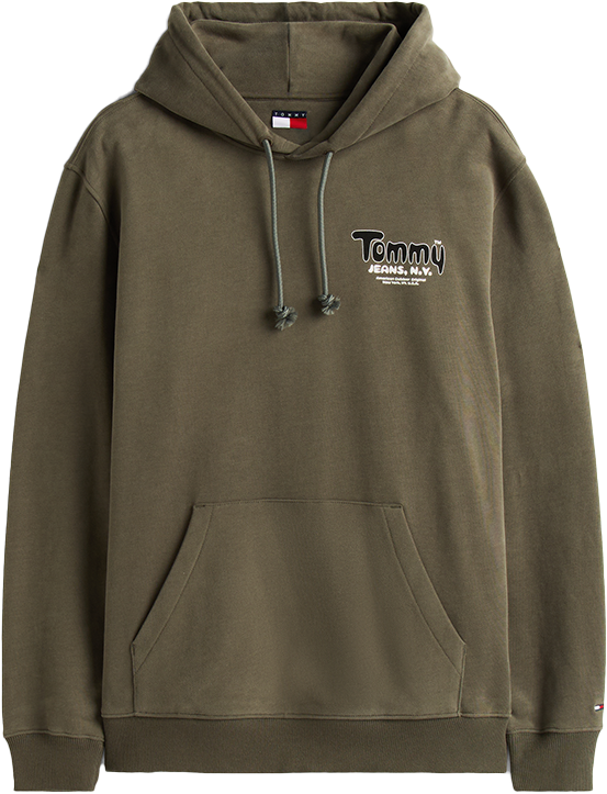 Tommy Jeans Tommy Jeans Reg Font Play Hoodie EXT Groen