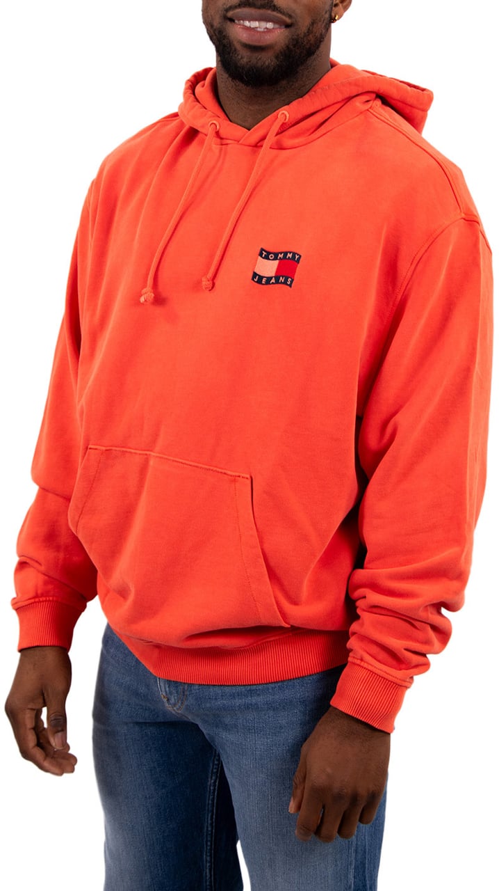 Tommy Jeans RLX Wavy Flag Hoodie Ext Groen