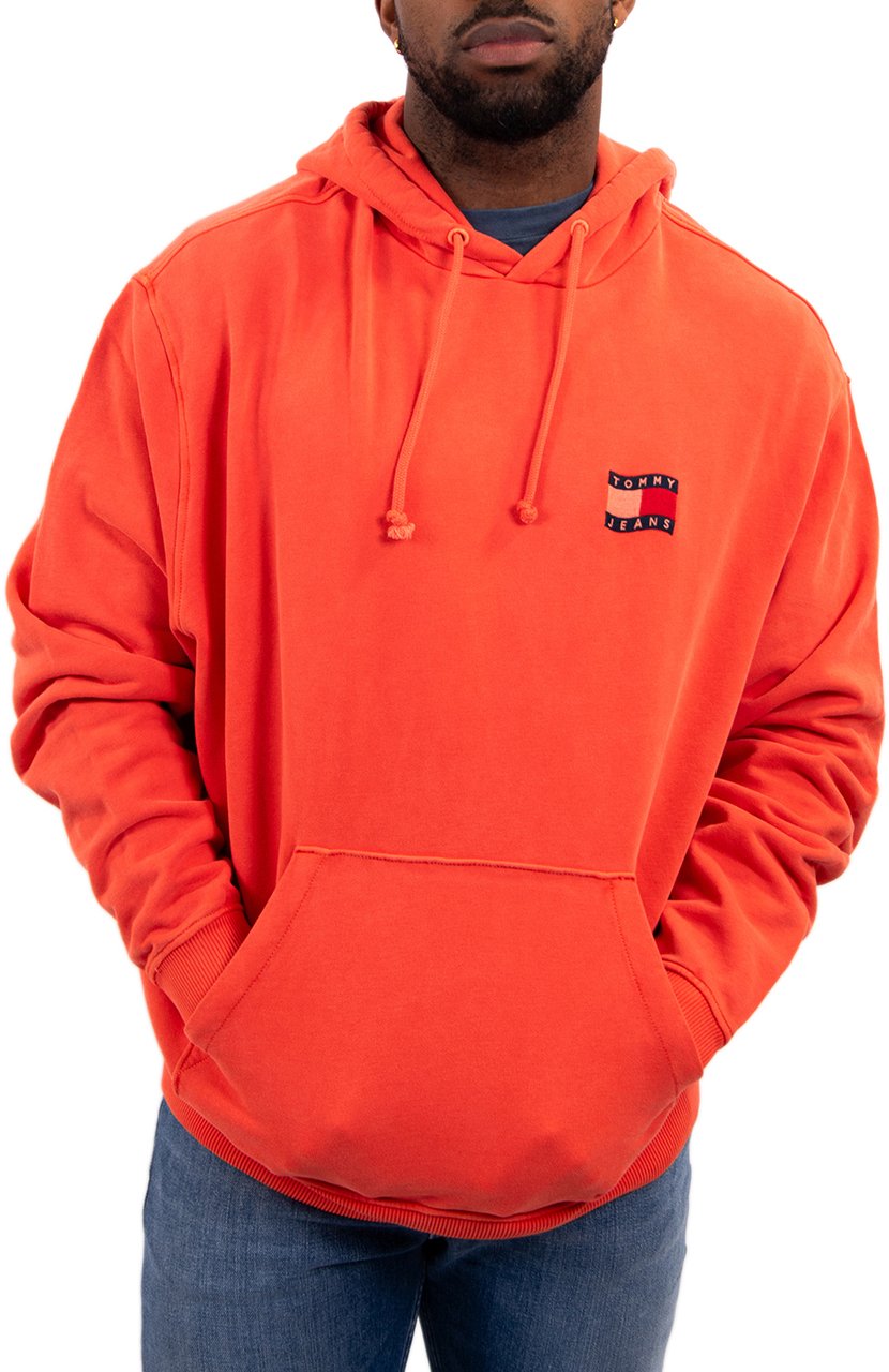 Tommy Jeans RLX Wavy Flag Hoodie Ext Groen