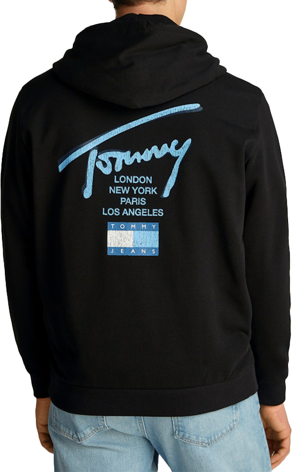 Tommy Jeans Tommy Jeans Reg Sig Twist Zipthru Ext Zwart