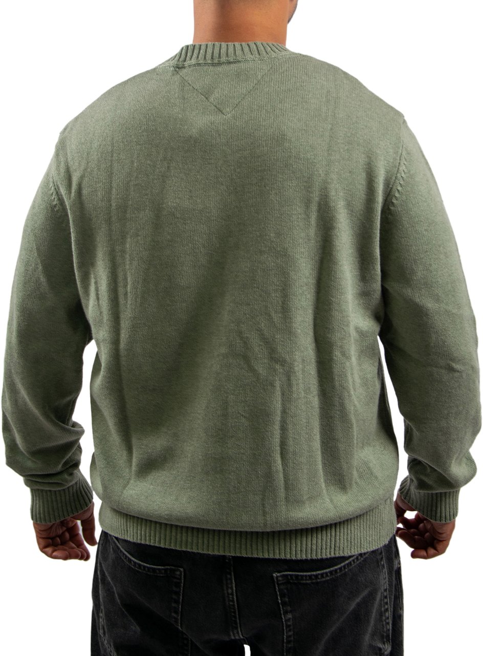 Tommy Jeans Tommy Jeans Reg Melange Flag Sweater Groen