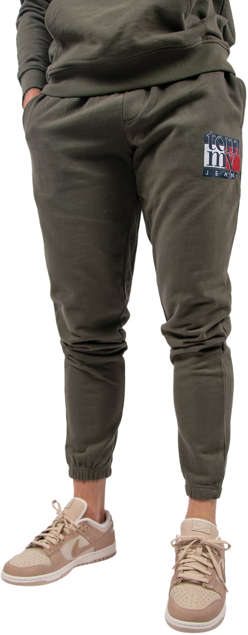 Tommy Jeans Slim RWB Flag Sweatpant Groen