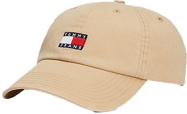 Tommy Jeans Heritage 6 Panel Cap Beige