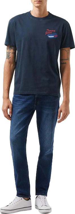 Tommy Jeans Men T-Shirt Blauw