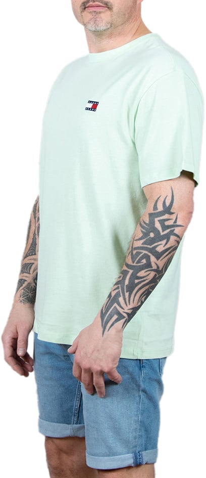 Tommy Jeans Reg Badge Tee Ext Groen