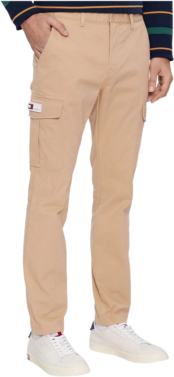 Tommy Jeans Trousers Beige Beige