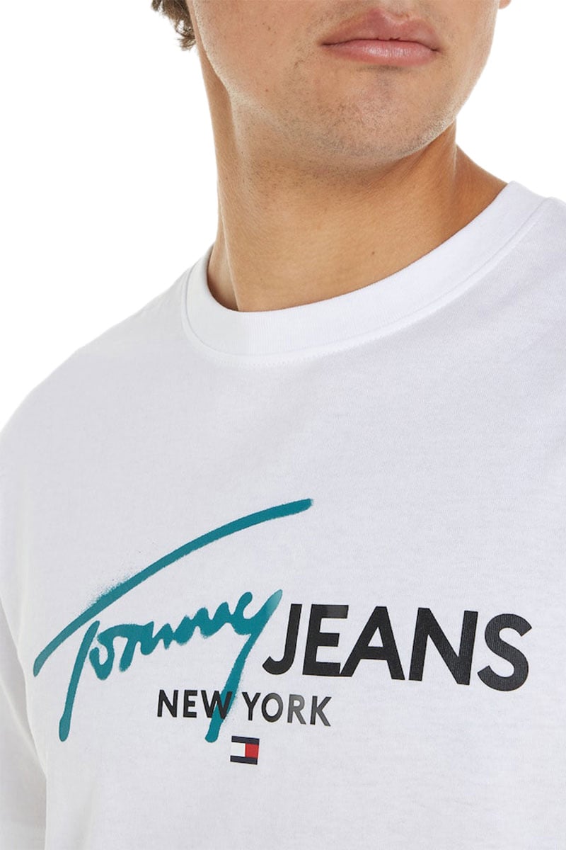 Tommy Jeans Reg Spray Pop Color Tee Ext Wit