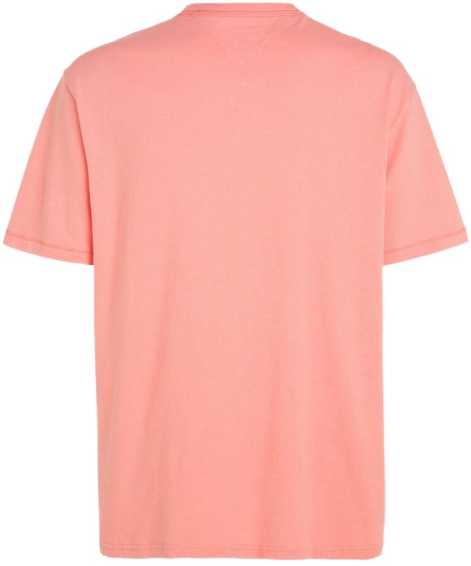 Tommy Jeans Slim Rib Detail Tee Roze