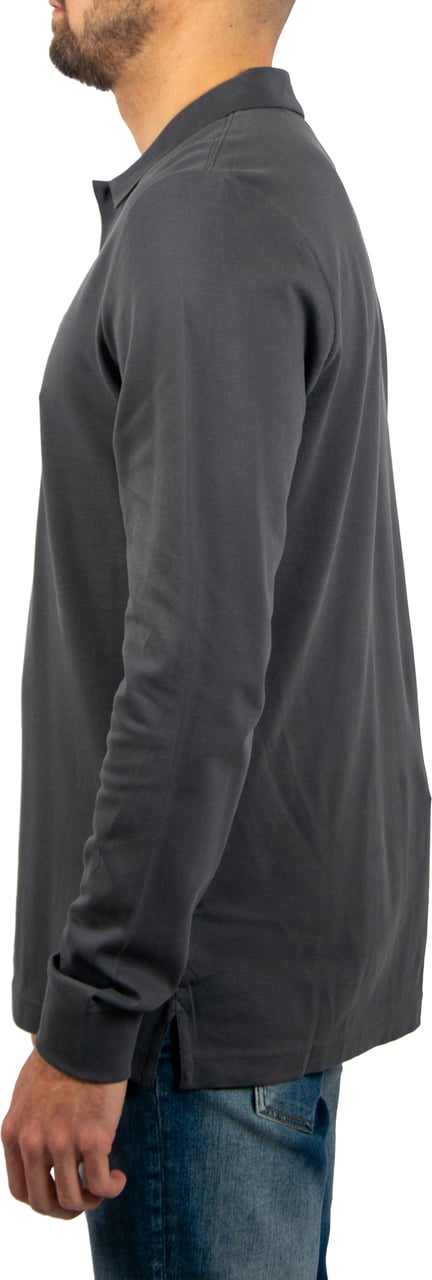 Tommy Jeans Tommy Jeans Slim Placket Polo LS Ext Zwart