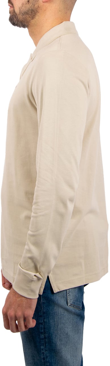 Tommy Jeans Tommy Jeans Slim Placket Polo LS Ext Beige