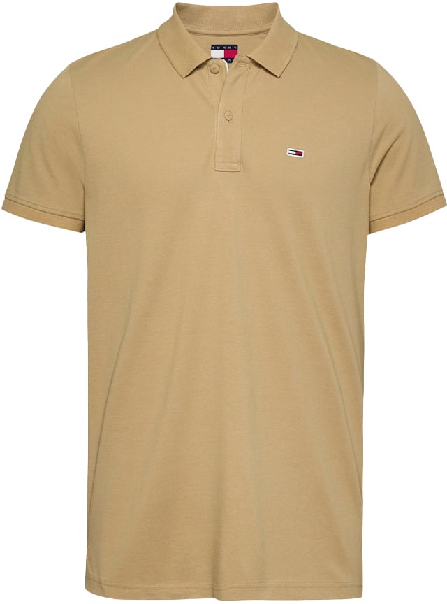 Tommy Jeans Tommy Jeans Slim Placket Polo EXT Beige