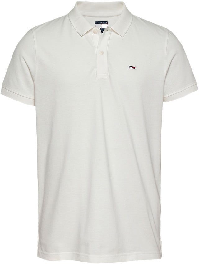 Tommy Jeans Slim Placket Polo EXT Beige