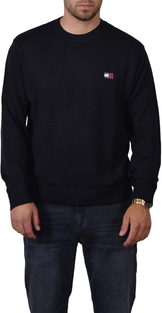 Tommy Jeans Reg Badge Sweater Zwart