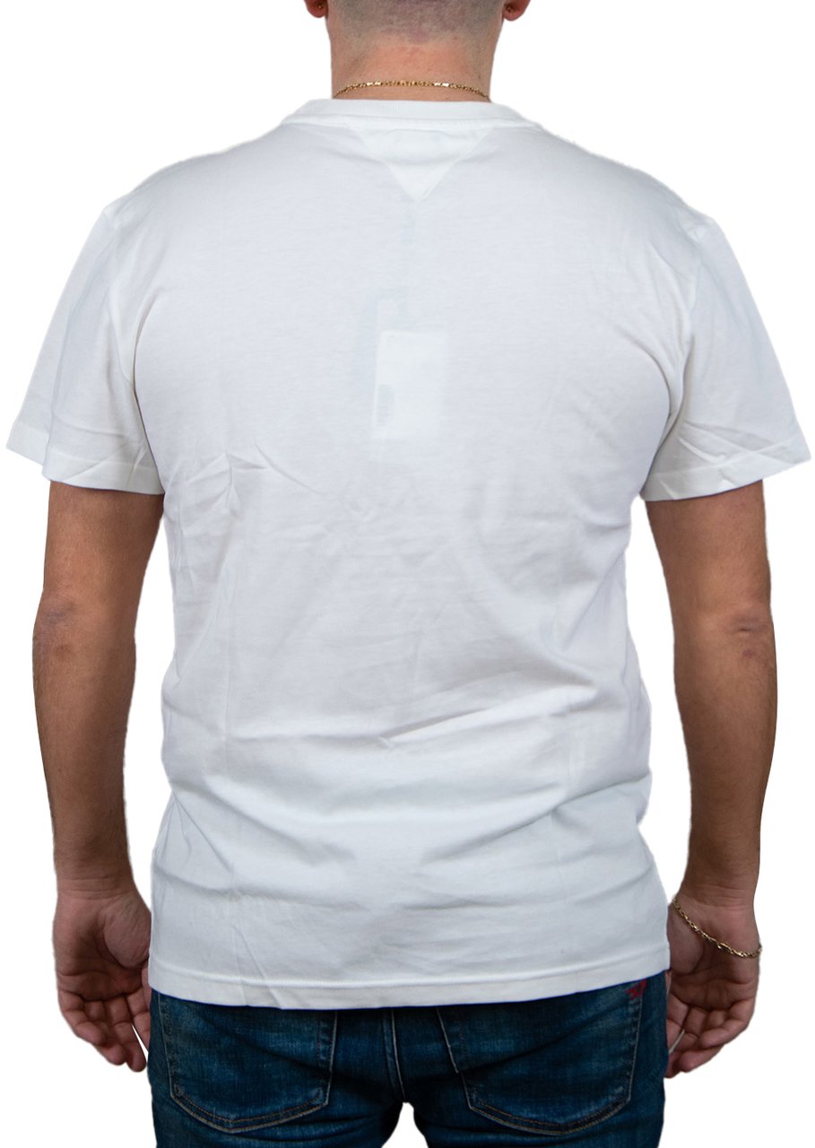 Tommy Jeans Reg Rwb Signature Tee Beige