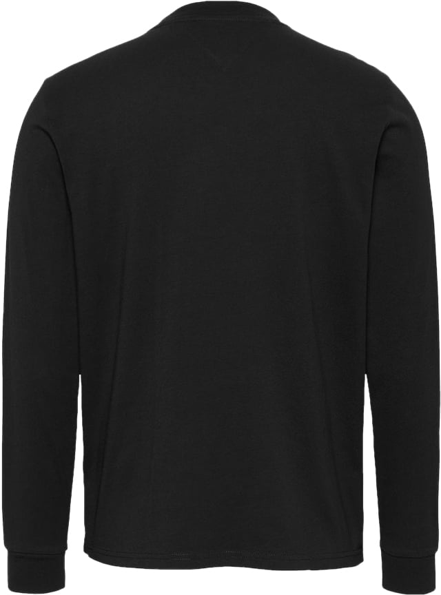 Tommy Jeans Slim Linear Chest LS Tee Ext Zwart