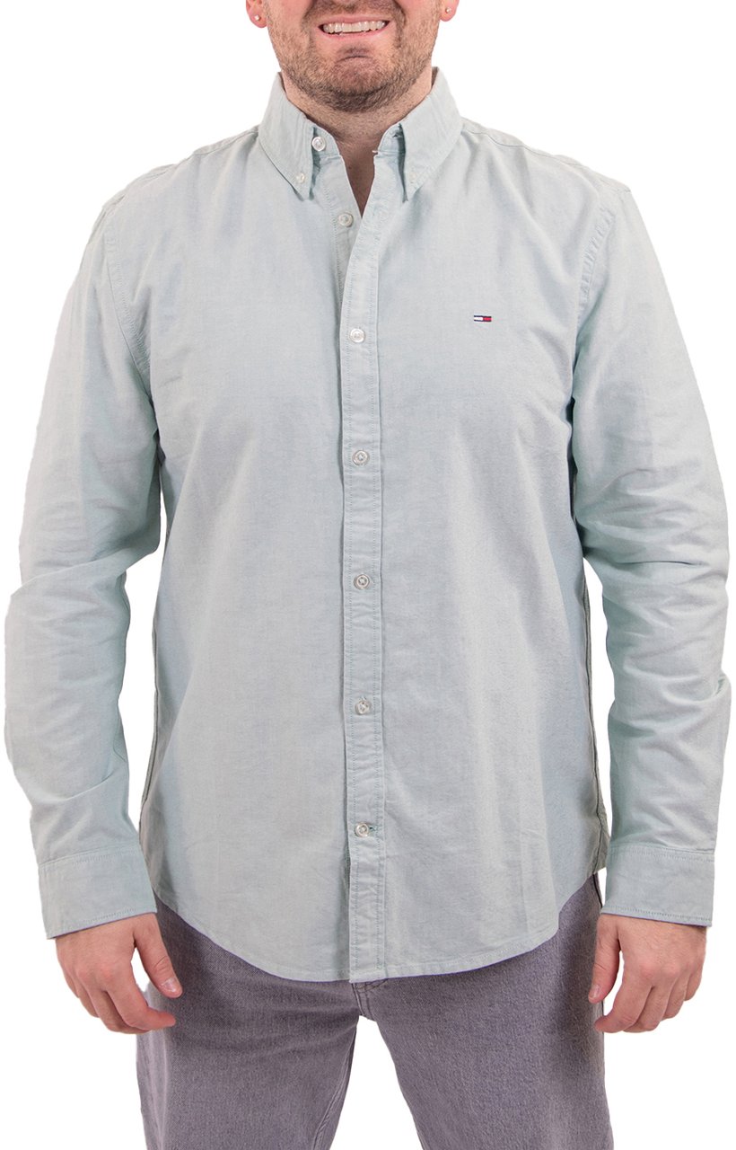 Tommy Jeans Tommy Jeans Reg Oxford Shirt Ext Groen