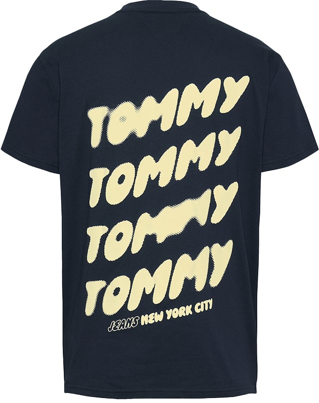 Tommy Jeans Tommy Jeans Reg Bubble Back SS Tee Blauw