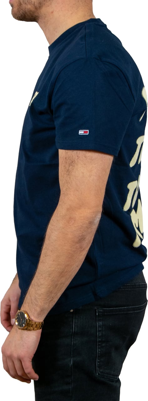 Tommy Jeans Reg Bubble Back SS Tee Blauw