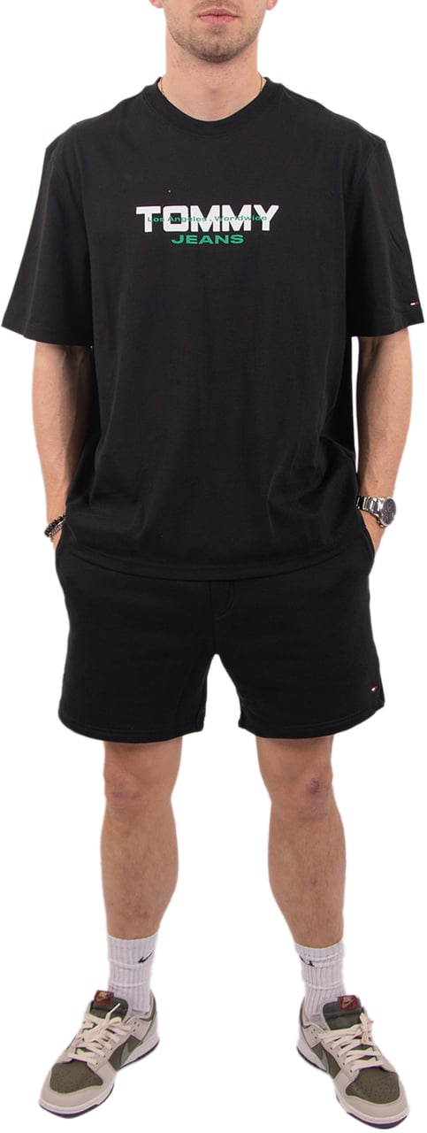 Tommy Jeans Tommy Jeans S Flag Beach Short Zwart