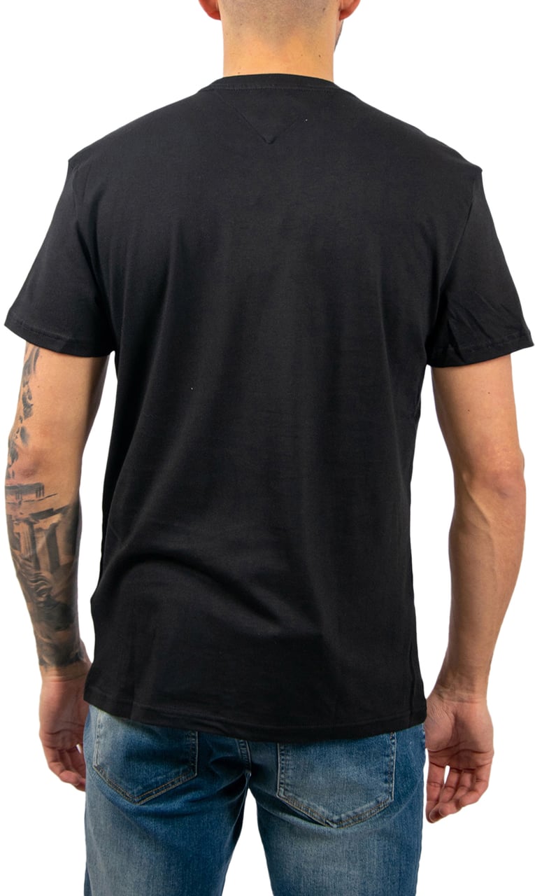 Tommy Jeans Tommy Jeans Reg Center Flag SS Tee Zwart