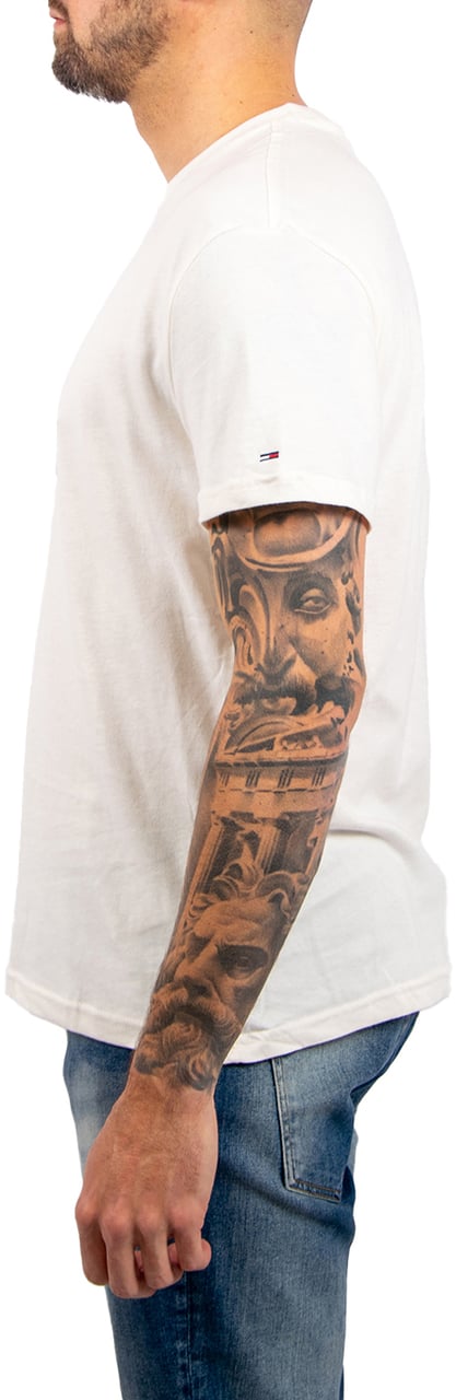 Tommy Jeans Tommy Jeans Reg Center Flag SS Tee Beige