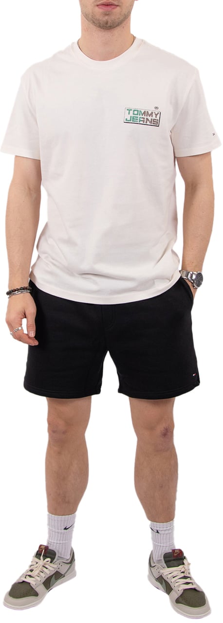 Tommy Jeans Reg TJ Gym Block SS Tee Ext Wit