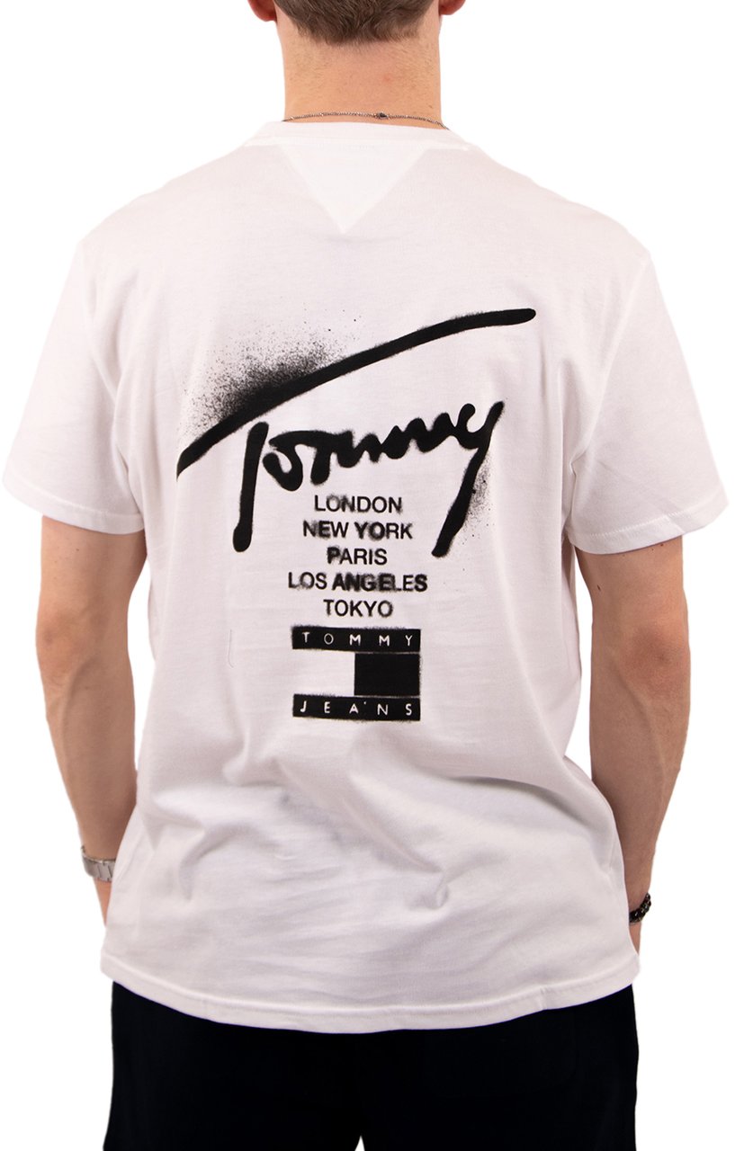 Tommy Jeans Tommy Jeans Reg City Sign SS Tee Ext Beige