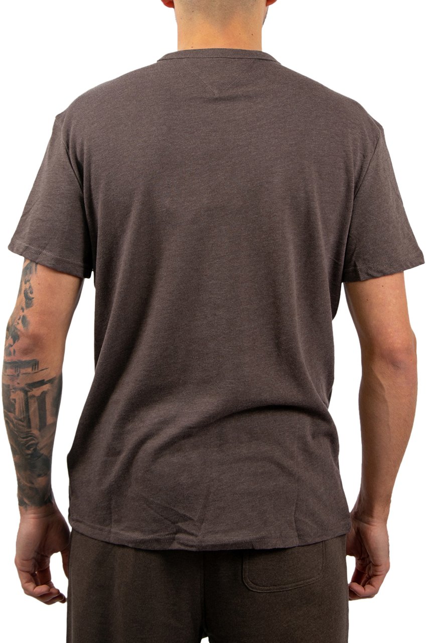 Tommy Jeans Reg Badge Tee Ext Bruin