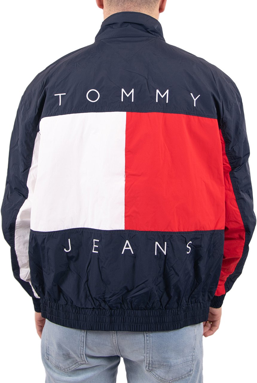 Tommy Jeans Heritage Flag Jacket Ext Blauw
