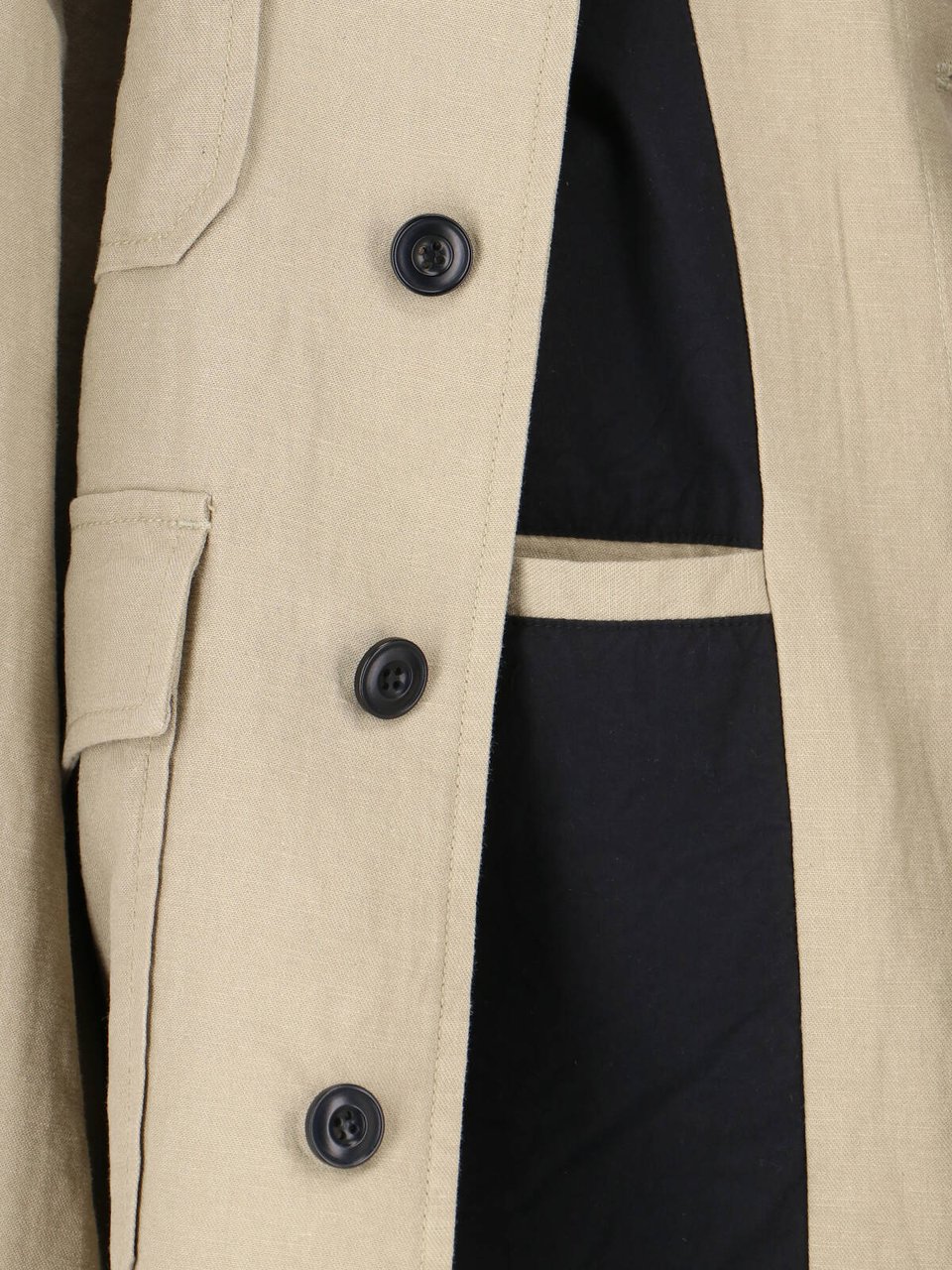 Tonywack Minimalistic Beige Jacket With High Collar And Zipper Closure Neutraal