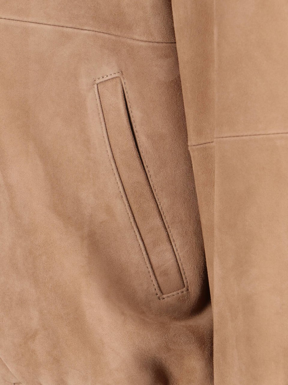 Tonywack Structured Beige Jacket With High Collar And Zipper Closure Bruin