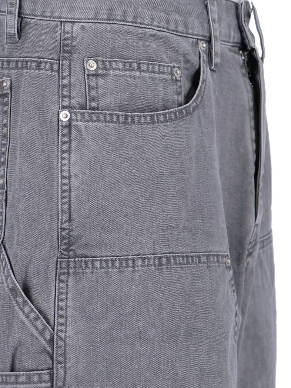 Tonywack Straight-Leg Cargo Shorts And Zip Fly Closure Grijs