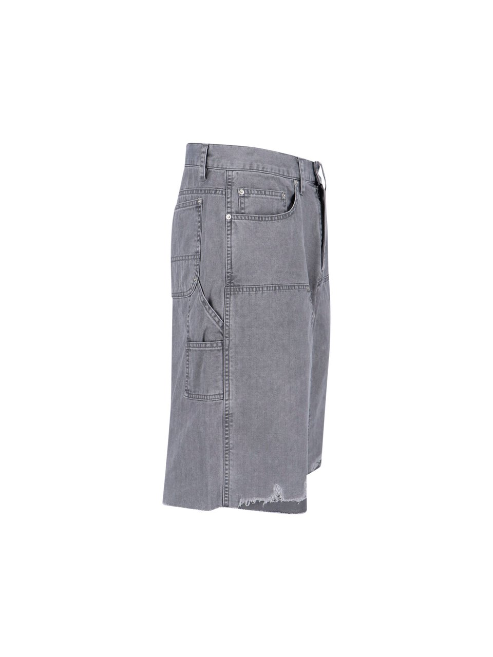 Tonywack Straight-Leg Cargo Shorts And Zip Fly Closure Grijs