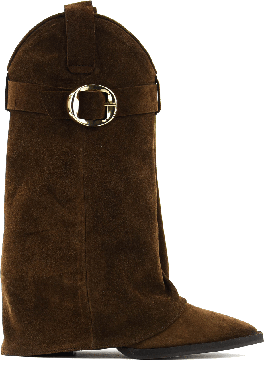 Toral Folk Boot Brown Suede Bruin