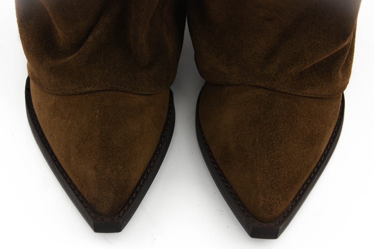 Toral Folk Boot Brown Suede Bruin