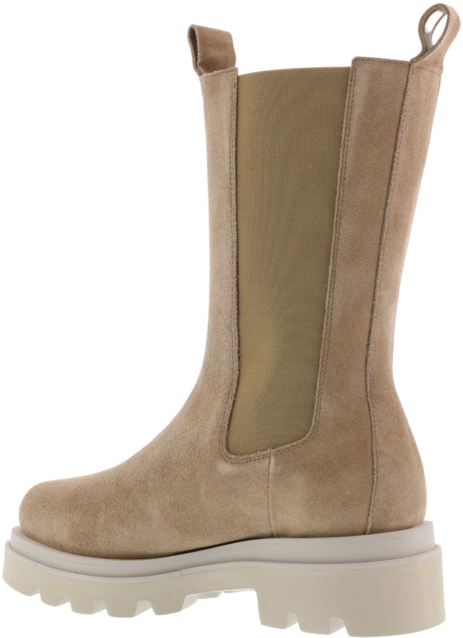 Toral Dames Bloque Beige High Chelsea enkellaarsjes Beige