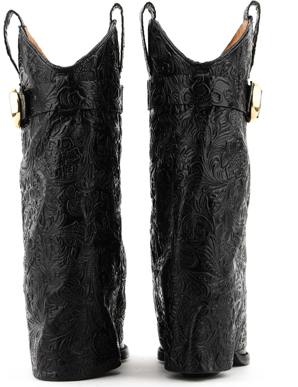 Toral Folk Low Boot Floral Black Zwart