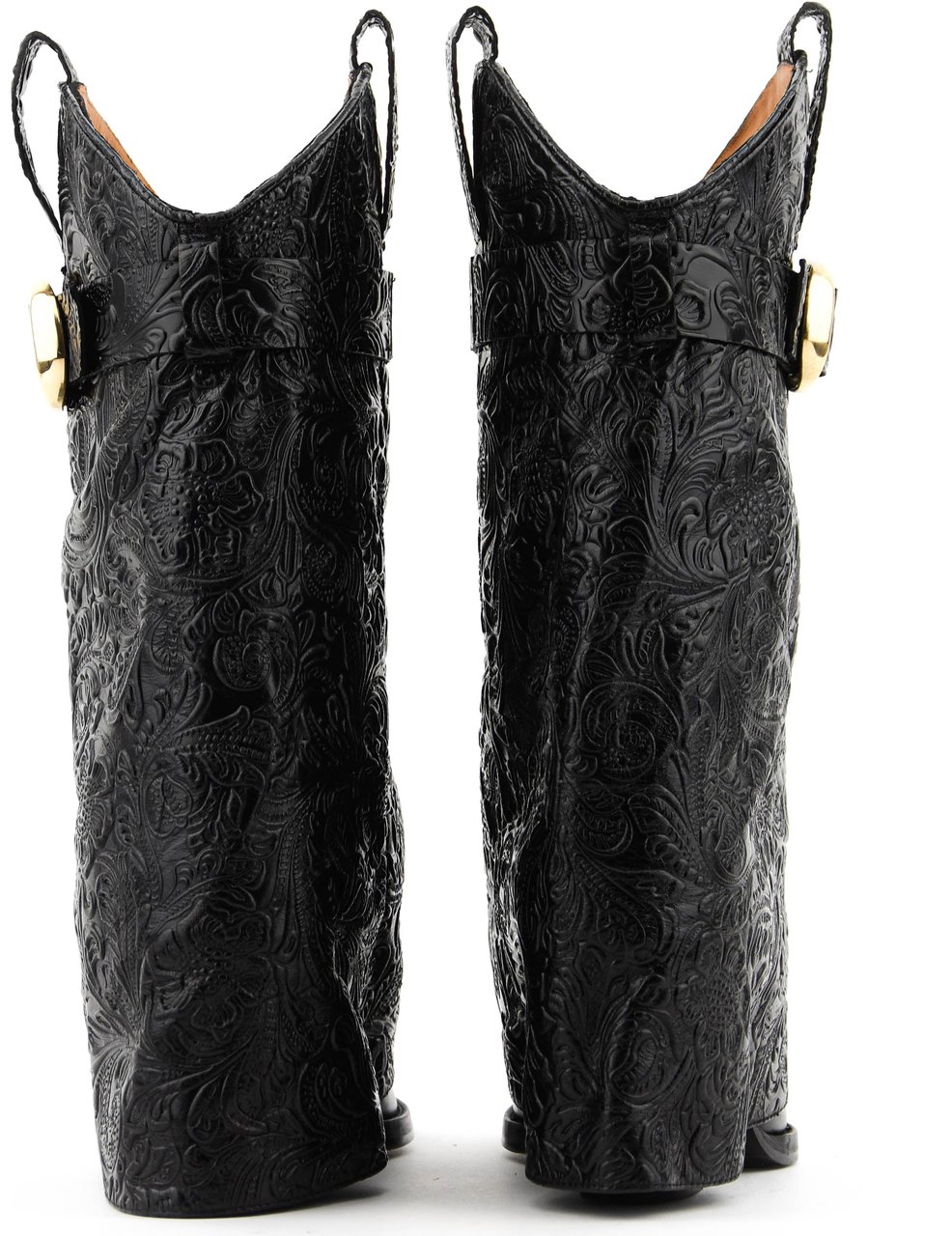 Toral Folk Low Boot Floral Black Zwart